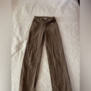 Princess Polly brown tweed(?ish) pants